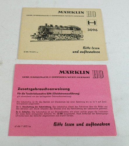Märklin 3096 anleitung - mÄrklin,